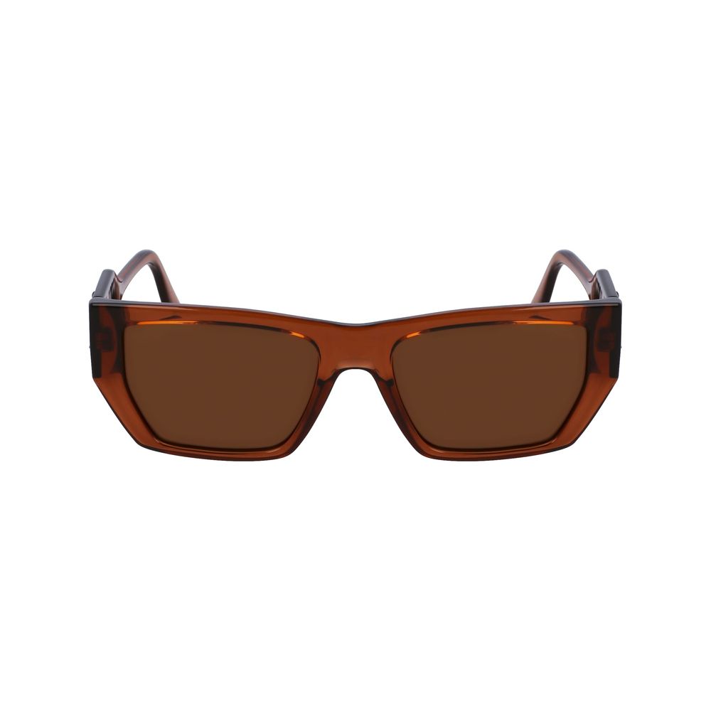 Karl Lagerfeld Unisex Sunglasses – Brown Injected Frame, Yellow Lenses