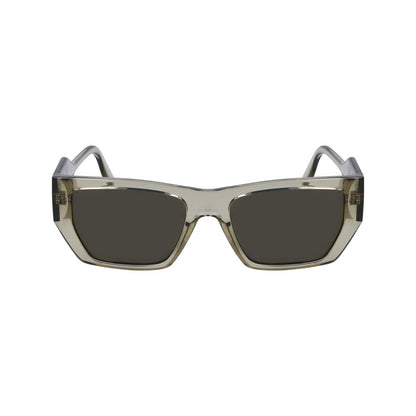 Karl Lagerfeld Unisex Sunglasses – Brown Injected Frame, Beige Lenses