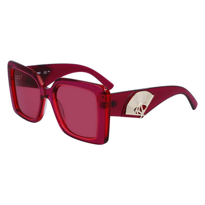 Karl Lagerfeld Women’s Sunglasses - Red Acetate Frame
