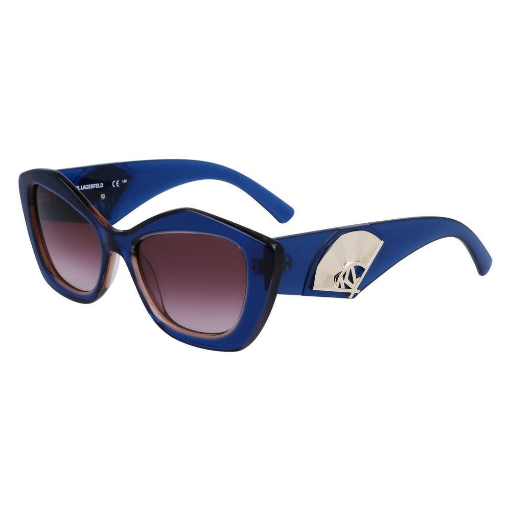 Karl Lagerfeld Women’s Sunglasses – Blue Acetate Frame