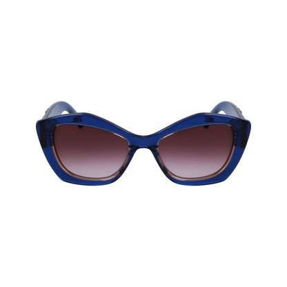 Karl Lagerfeld Women’s Sunglasses – Blue Acetate Frame