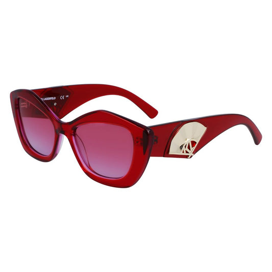 Karl Lagerfeld Women’s Sunglasses - Red Acetate Frame