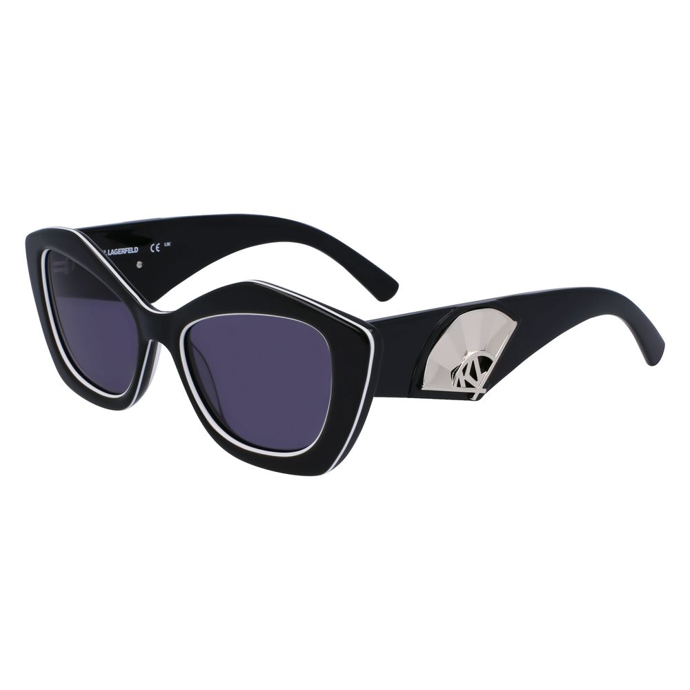 Karl Lagerfeld Women’s Sunglasses – Black Acetate Frame