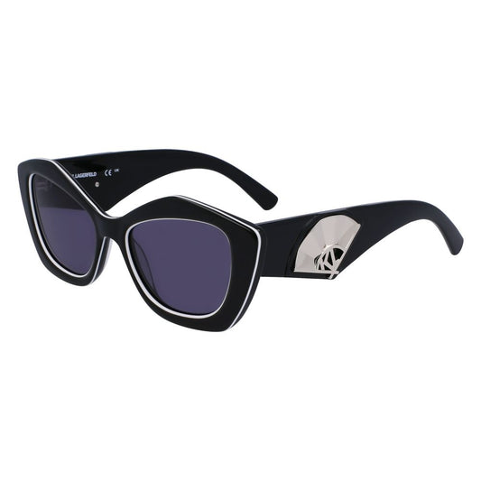 Karl Lagerfeld Women’s Sunglasses – Black Acetate Frame