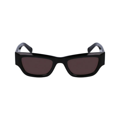 Karl Lagerfeld Women’s Sunglasses – Black Injected Frame, Black Lenses