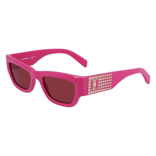 Karl Lagerfeld Women’s Sunglasses – Multicolour Frame, Pink Lenses