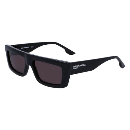 Karl Lagerfeld Unisex Sunglasses – Black Injected Frame, Black Lenses