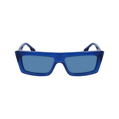 Karl Lagerfeld Unisex Sunglasses – Blue Injected Frame, Blue Lenses