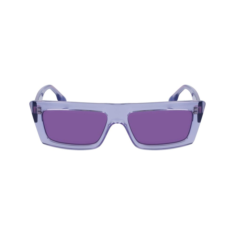 Karl Lagerfeld Unisex Sunglasses – Purple Injected Frame, Pink Lenses