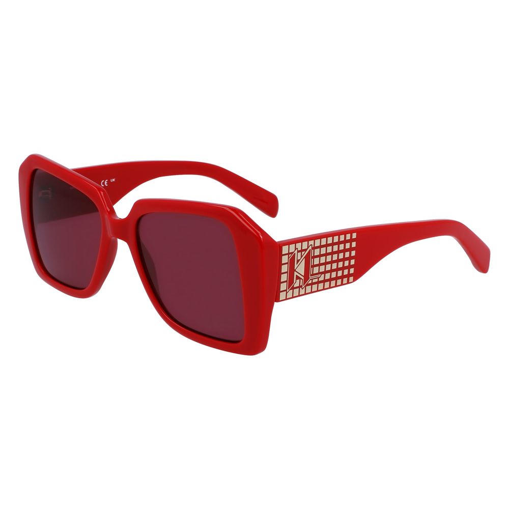 Karl Lagerfeld Women’s Sunglasses – Red Frame, 53mm Lenses