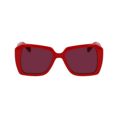 Karl Lagerfeld Women’s Sunglasses – Red Frame, 53mm Lenses