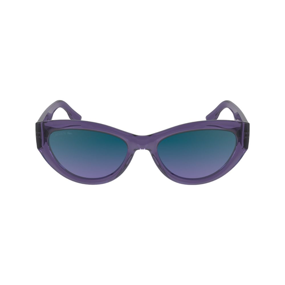Lacoste Women’s Sunglasses – Purple Injected Frame, Grey Lenses