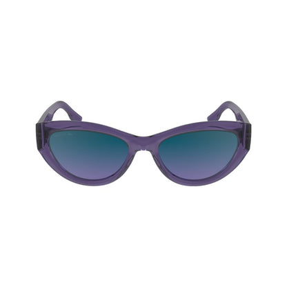 Lacoste Women’s Sunglasses – Purple Injected Frame, Grey Lenses