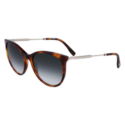 Lacoste Women’s Sunglasses – Brown Acetate Frame, 54mm Lenses