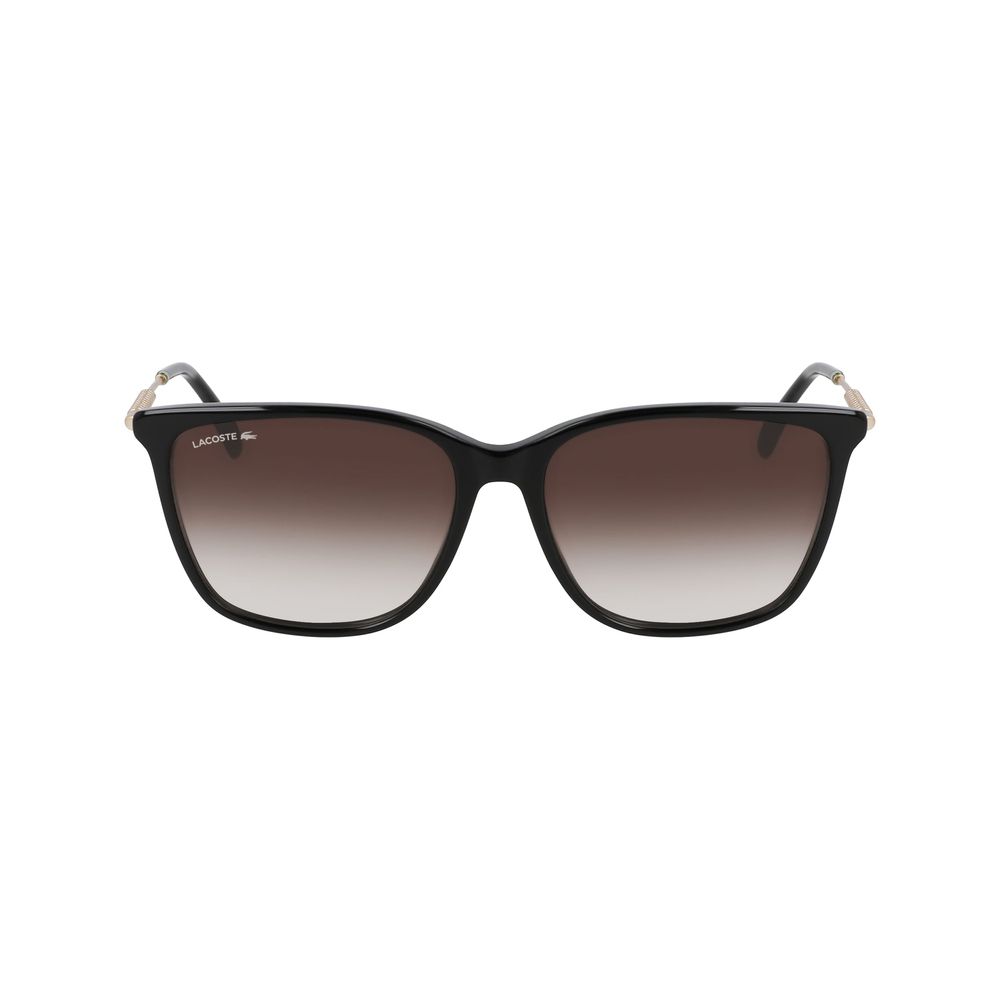 Lacoste Women’s Sunglasses – Black Acetate Frame, 57mm Lenses