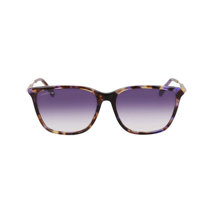 Lacoste Women’s Sunglasses – Purple Acetate Frame, Brown Lenses