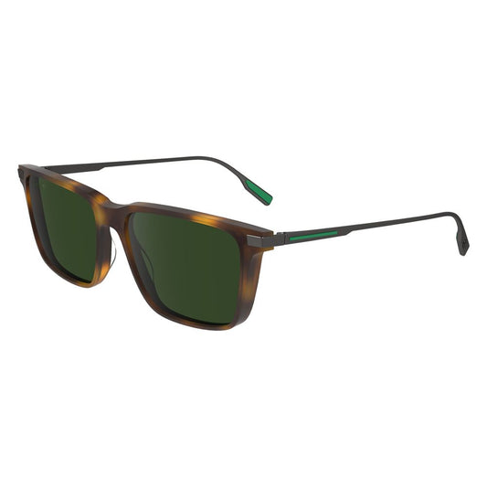 Lacoste Men’s Sunglasses – Brown Acetate Frame, Brown Filter 3 Lenses