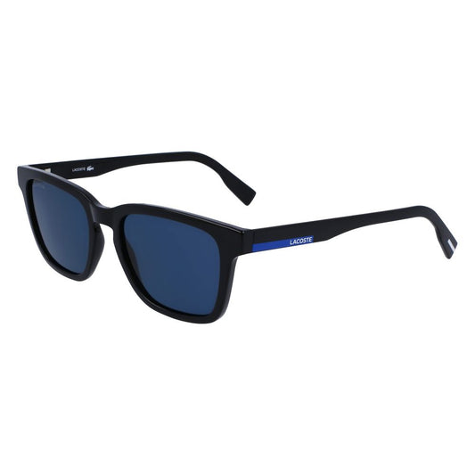 Lacoste Men’s Sunglasses – Black Injected Frame, Black Lenses