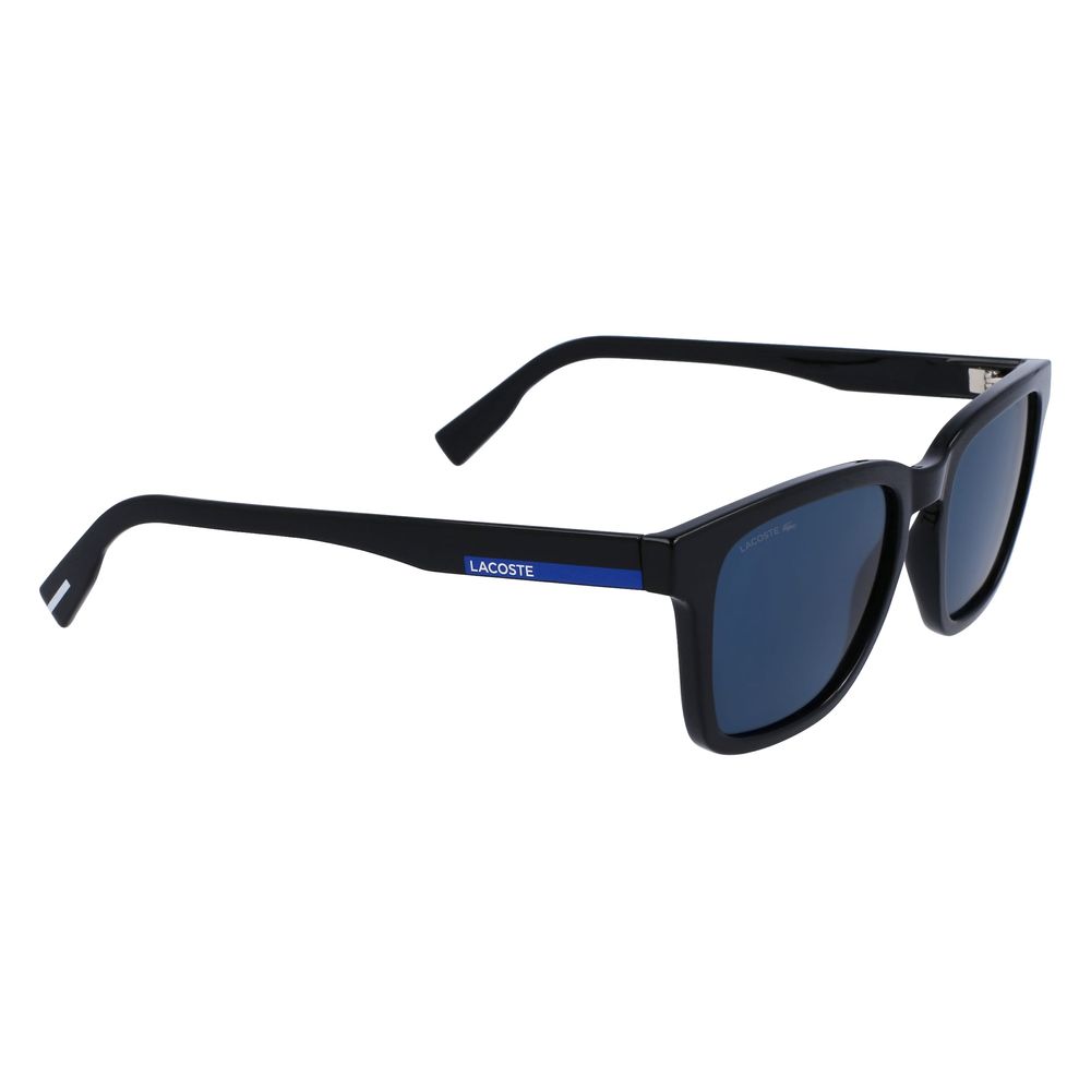 Lacoste Men’s Sunglasses – Black Injected Frame, Black Lenses