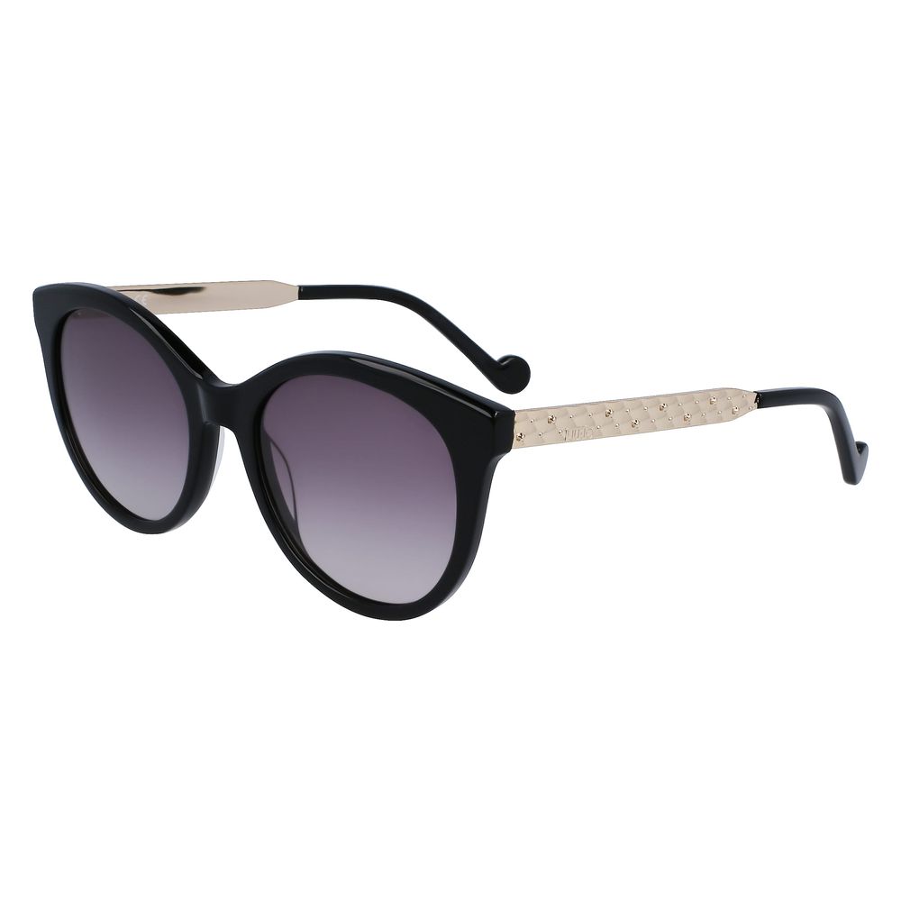 Liu Jo Women’s Sunglasses – Black Acetate Full-Rim Frame