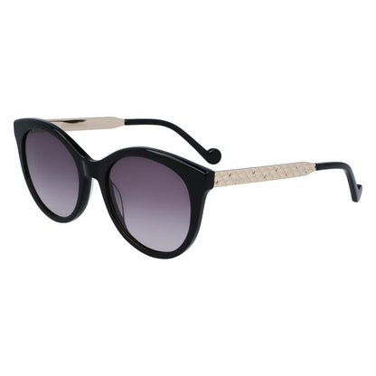 Liu Jo Women’s Sunglasses – Black Acetate Full-Rim Frame