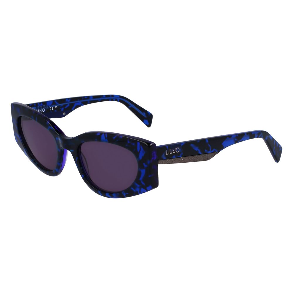 Liu Jo Women’s Sunglasses – Blue Acetate Frame, Blue Lenses