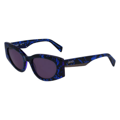Liu Jo Women’s Sunglasses – Blue Acetate Frame, Blue Lenses