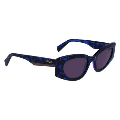 Liu Jo Women’s Sunglasses – Blue Acetate Frame, Blue Lenses