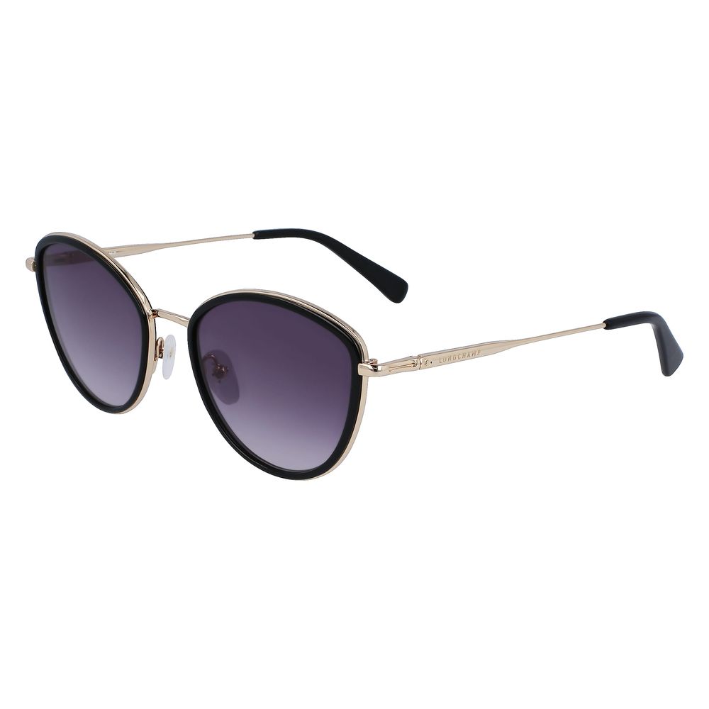 Longchamp Women’s Sunglasses – Golden Metal Frame, Yellow Lenses