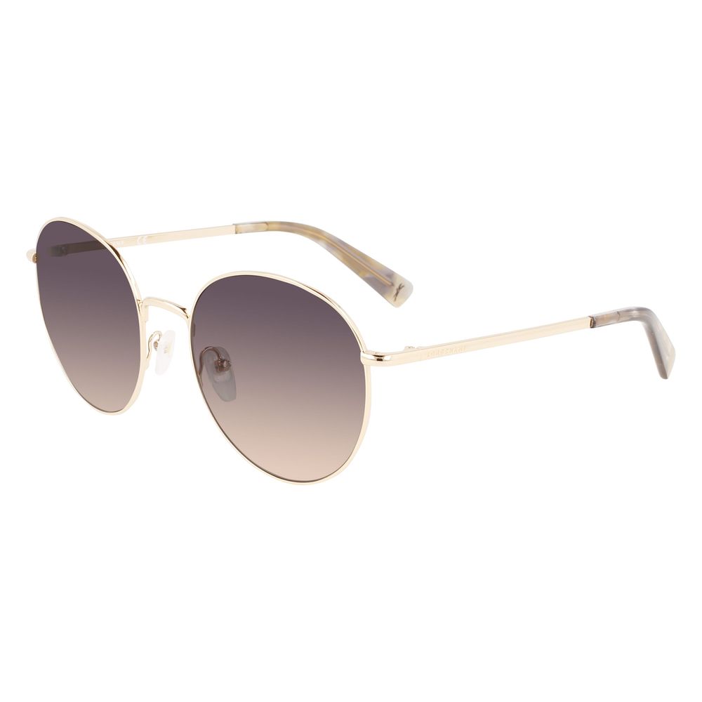 Longchamp Women’s Sunglasses – Gold Cat-Eye Frame, Yellow Gradient Lenses