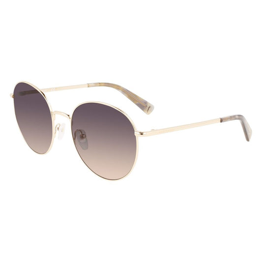 Longchamp Women’s Sunglasses – Gold Cat-Eye Frame, Yellow Gradient Lenses