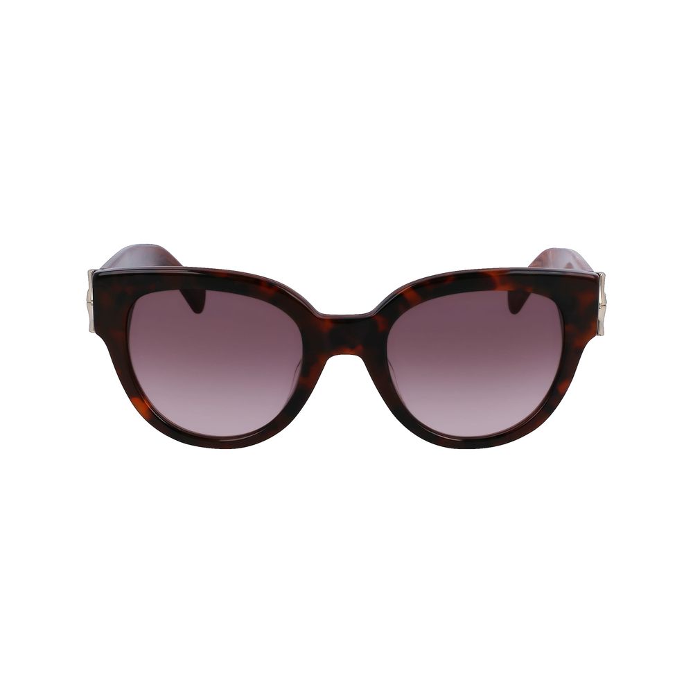 Longchamp Women’s Sunglasses – Brown Acetate Frame, Brown Lenses