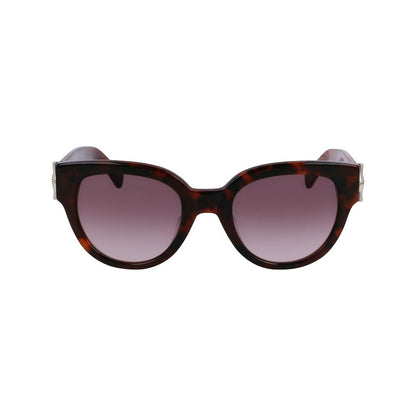 Longchamp Women’s Sunglasses – Brown Acetate Frame, Brown Lenses