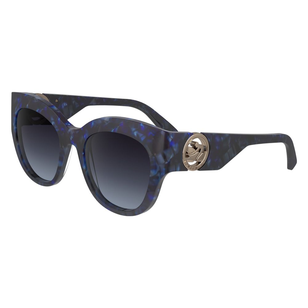 Longchamp Women’s Sunglasses – Blue Acetate Frame, Blue Lenses