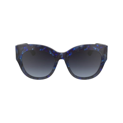 Longchamp Women’s Sunglasses – Blue Acetate Frame, Blue Lenses