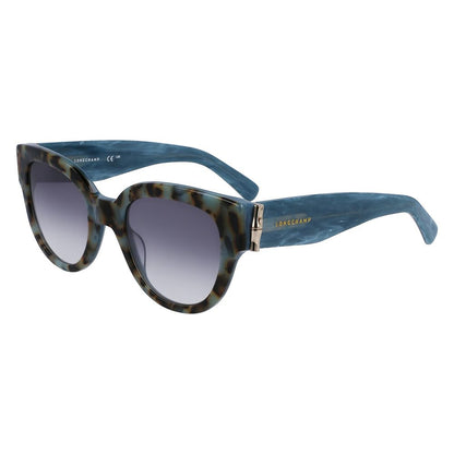 Longchamp Women’s Sunglasses – Blue Acetate Frame, Blue Lenses