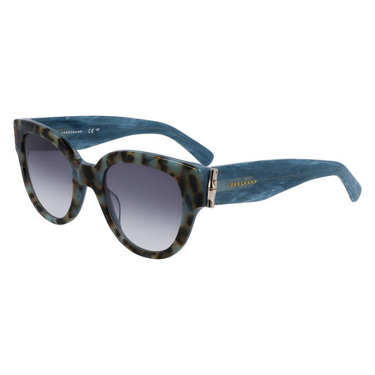Longchamp Women’s Sunglasses – Blue Acetate Frame, Blue Lenses