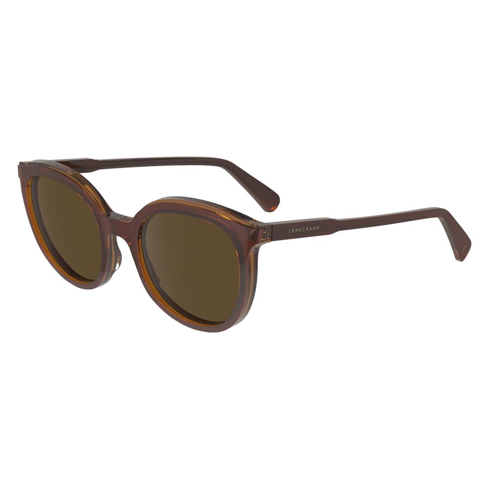 Longchamp Women’s Sunglasses – Brown Acetate Frame, Brown Lenses