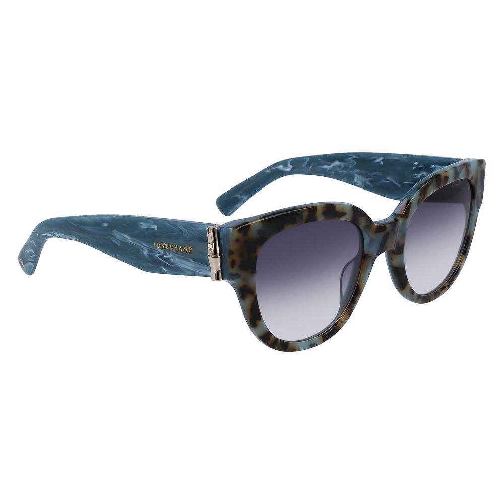 Longchamp Women’s Sunglasses – Blue Acetate Frame, Blue Lenses