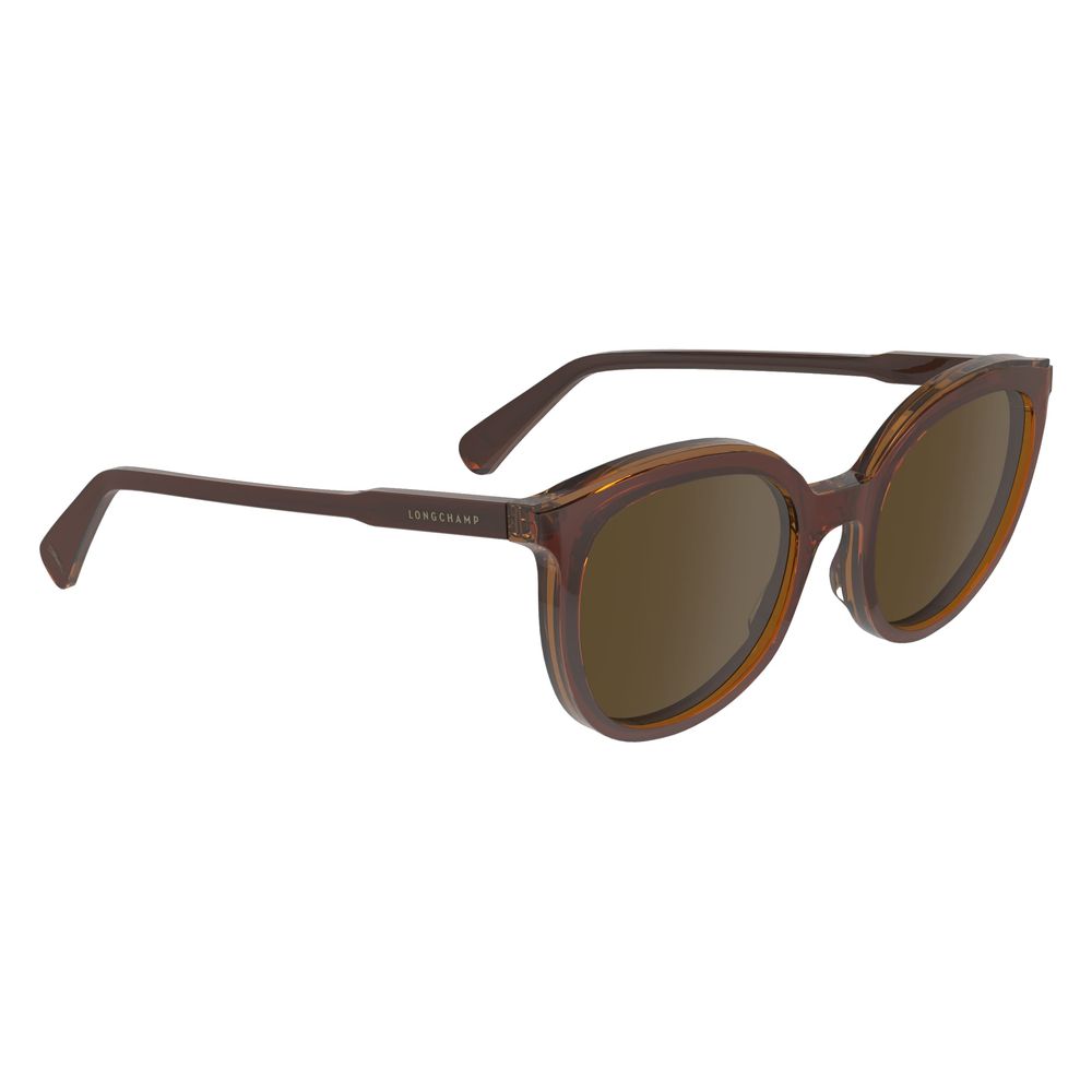 Longchamp Women’s Sunglasses – Brown Acetate Frame, Brown Lenses