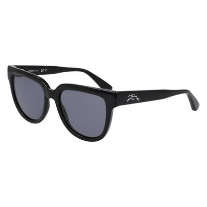 Longchamp Women’s Sunglasses – Black Injected Frame with Black Lenses