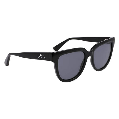 Longchamp Women’s Sunglasses – Black Injected Frame with Black Lenses