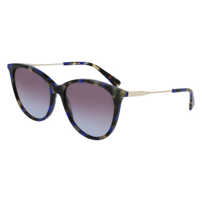 Longchamp Women’s Sunglasses – Blue Acetate Frame, Category 2 Lenses