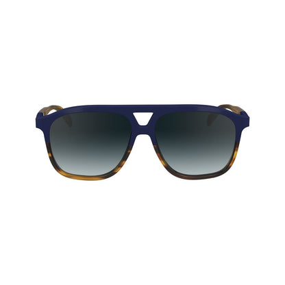 Longchamp Women’s Sunglasses – Blue Acetate Frame, Blue Lenses