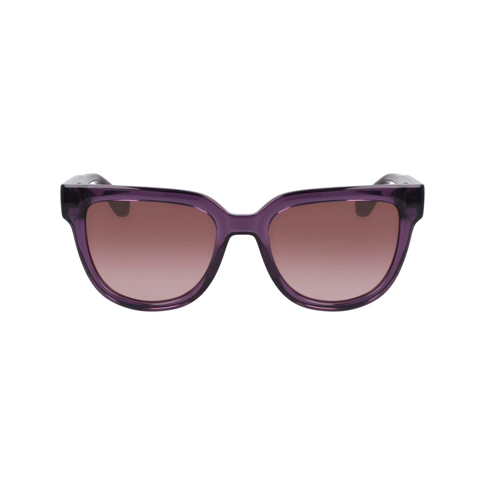 Longchamp Women’s Sunglasses – Grey Frame, Purple Lenses