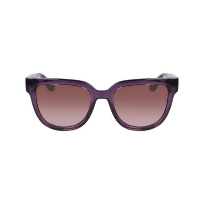 Longchamp Women’s Sunglasses – Grey Frame, Purple Lenses