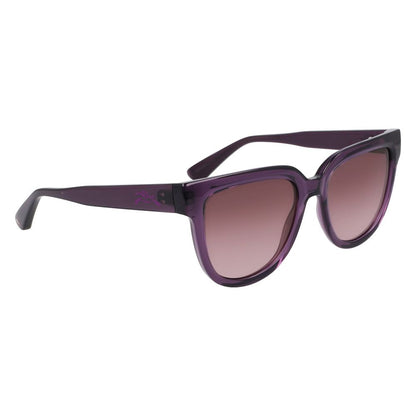Longchamp Women’s Sunglasses – Grey Frame, Purple Lenses