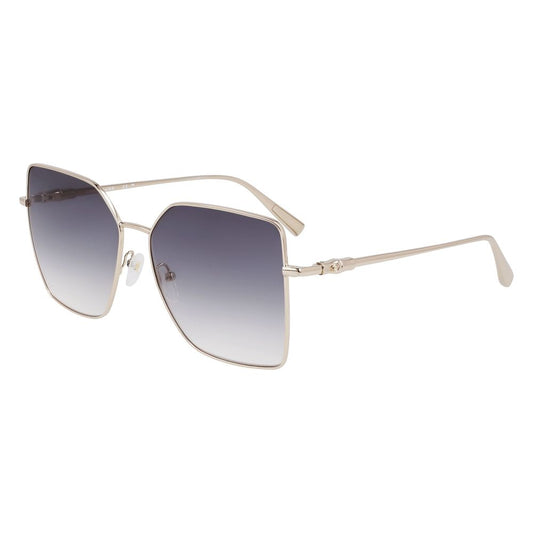 Longchamp Women’s Sunglasses – Gold Metal Frame, Yellow Lenses