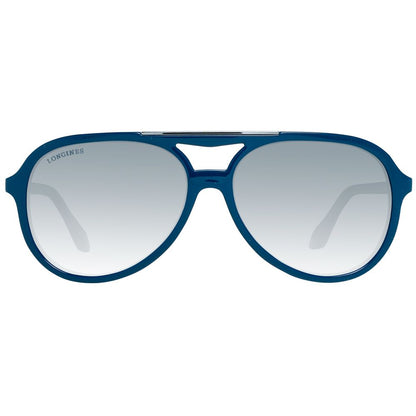 Longines Men’s Sunglasses – Blue Square Frame, Grey Lenses