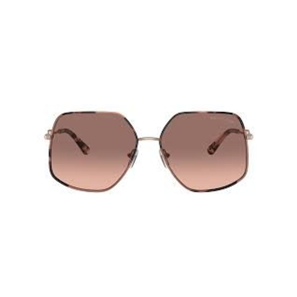 Michael Kors Women’s Sunglasses – Gold Metal Frame, Pink Lenses
